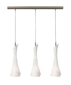 M0771  Zack Glass Pendant 3 Light